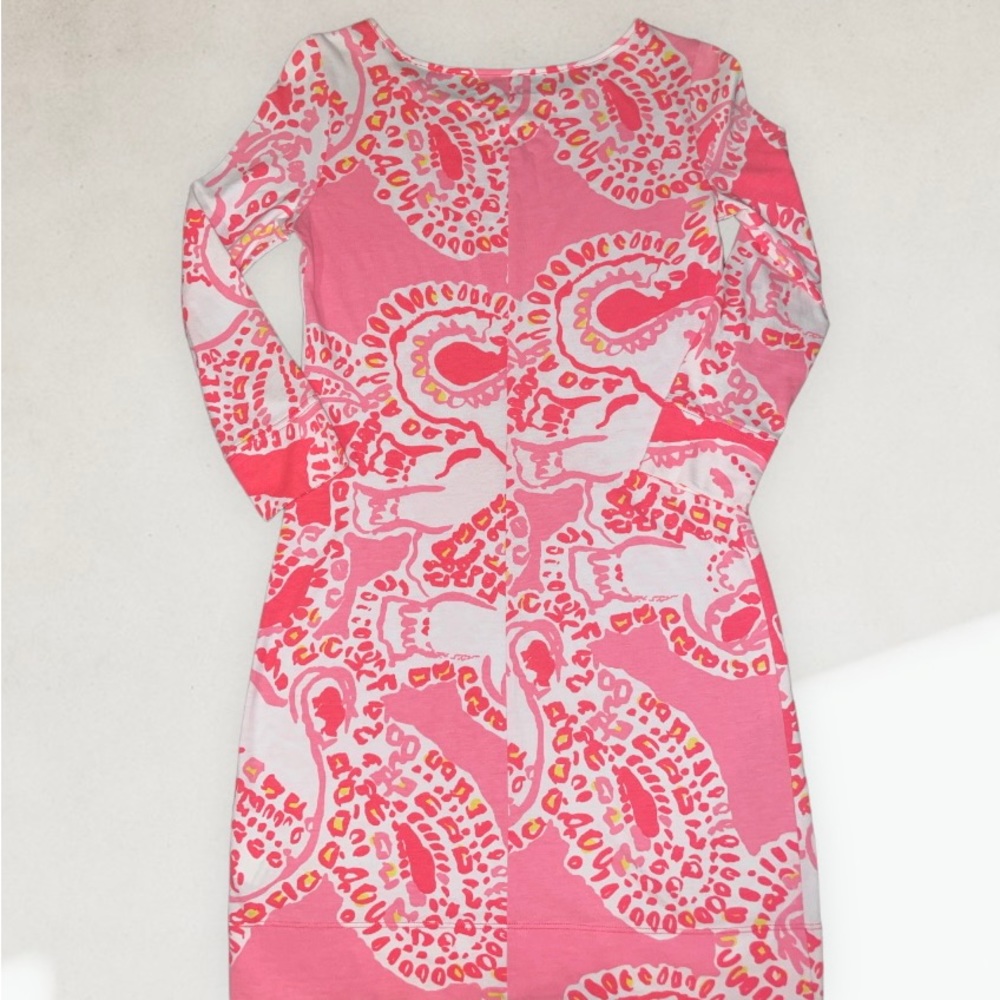 Lilly Pulitzer Coral Elephant Trunk Dress